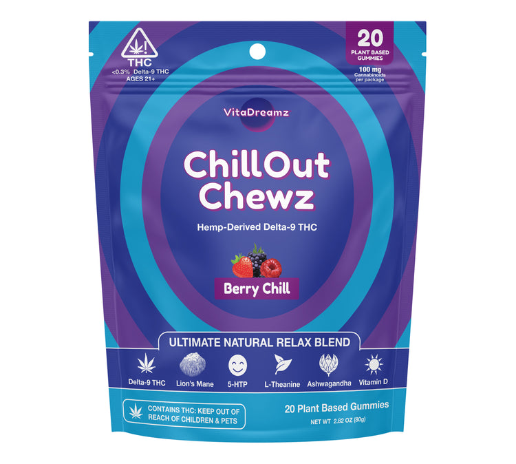 ChillOut Chewz (20ct | 100mg Delta9) - VitaDreamz