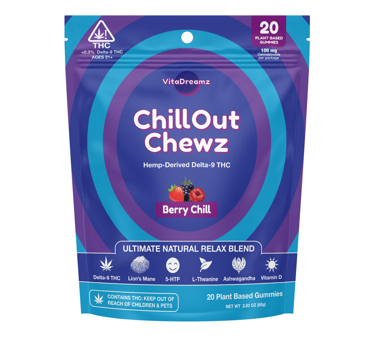 ChillOut Chewz (20ct | 100mg Delta9) - VitaDreamz