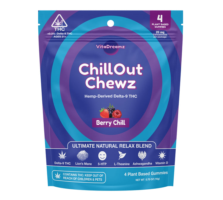 ChillOut Chewz (4ct | 20mg Delta9) - VitaDreamz