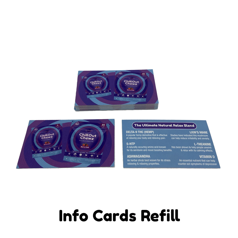 ChillOut Chewz - Info Cards Refill - VitaDreamz