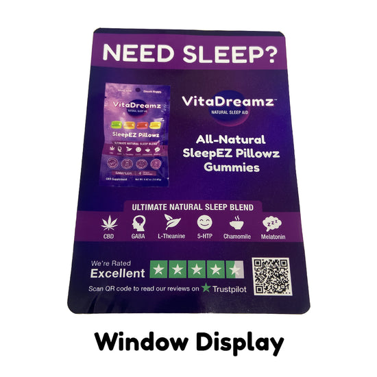 SleepEZ Pillowz - Window Display - VitaDreamz