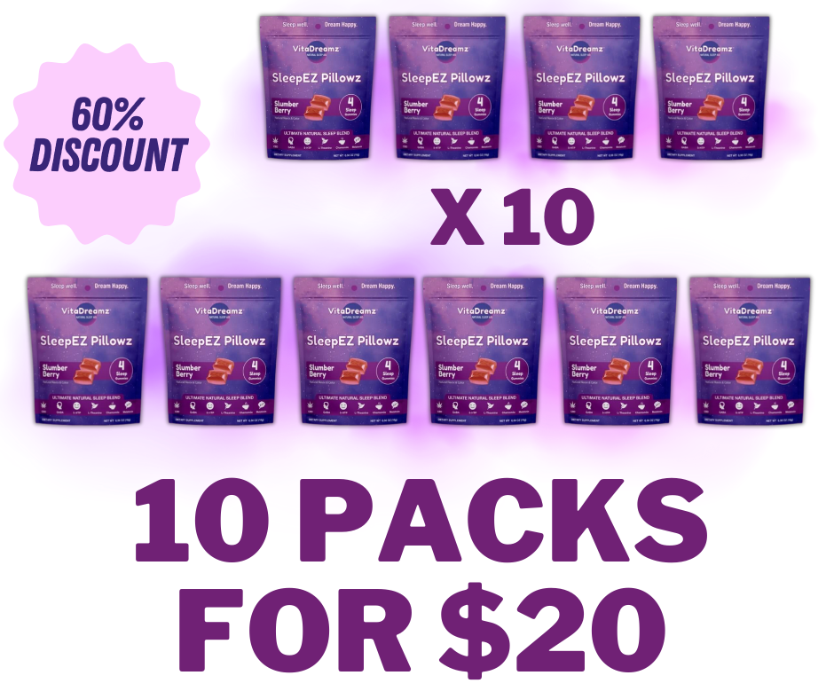 10 x SleepEZ Pillowz 4pks ($0.50 / Dose) - HOLIDAY PROMO