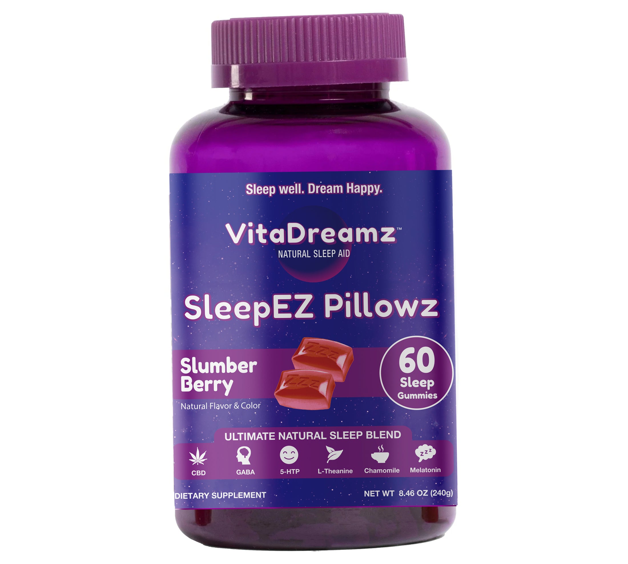 60ct - SleepEZ Pillowz - Slumber Berry - WS - VitaDreamz