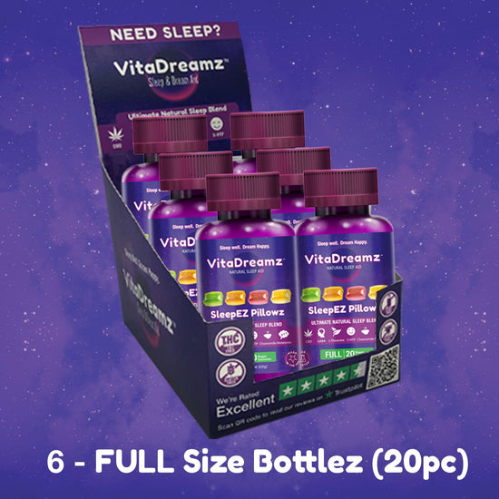 FULL SIZE BOX (20ct / Bottle) - 6 Bottles @ $12.50 ea - VitaDreamz